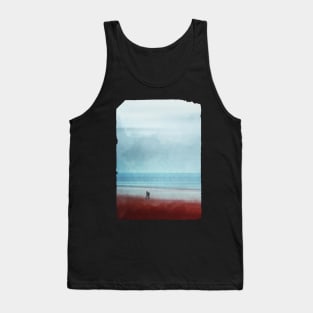 Beach Walk Photo Painting Tank Top